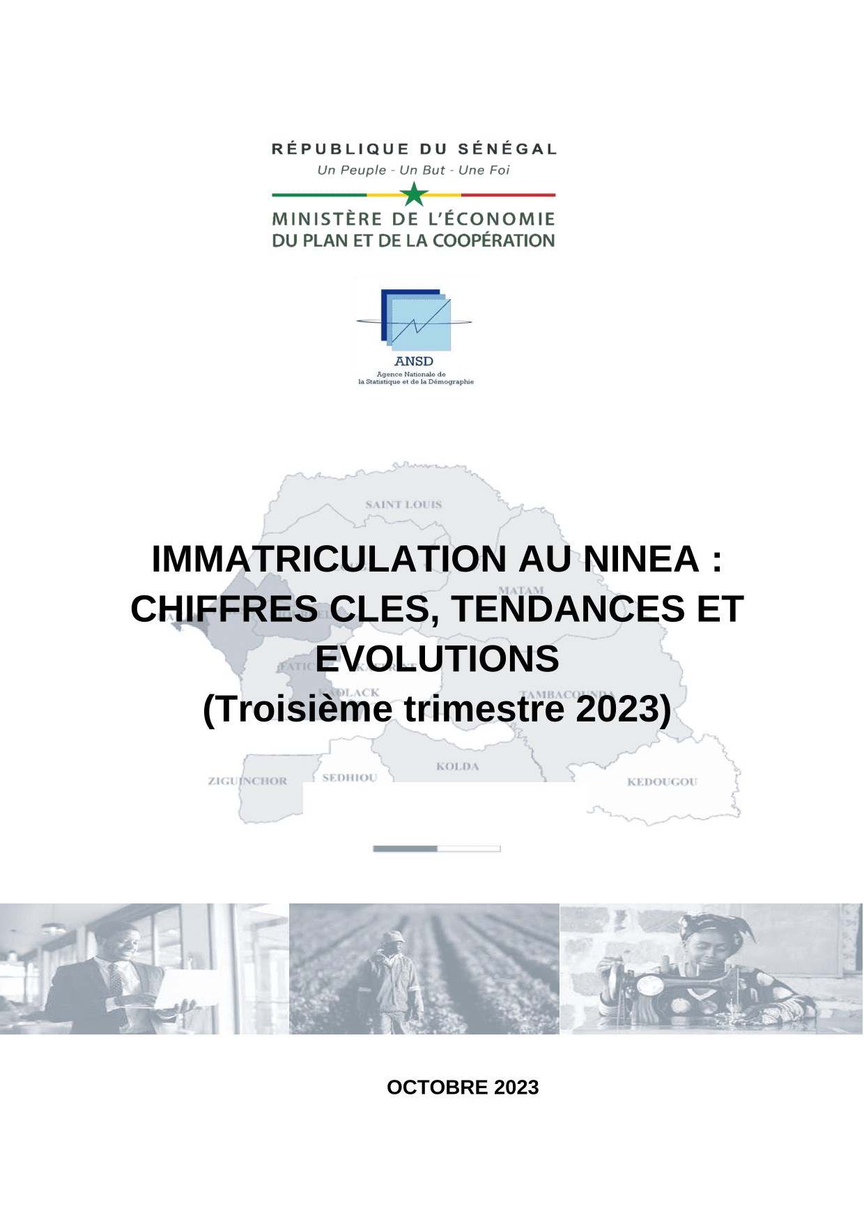 Immatriculation au Numéro d'Identification national des Entreprises et Associations (NINEA), troisiè