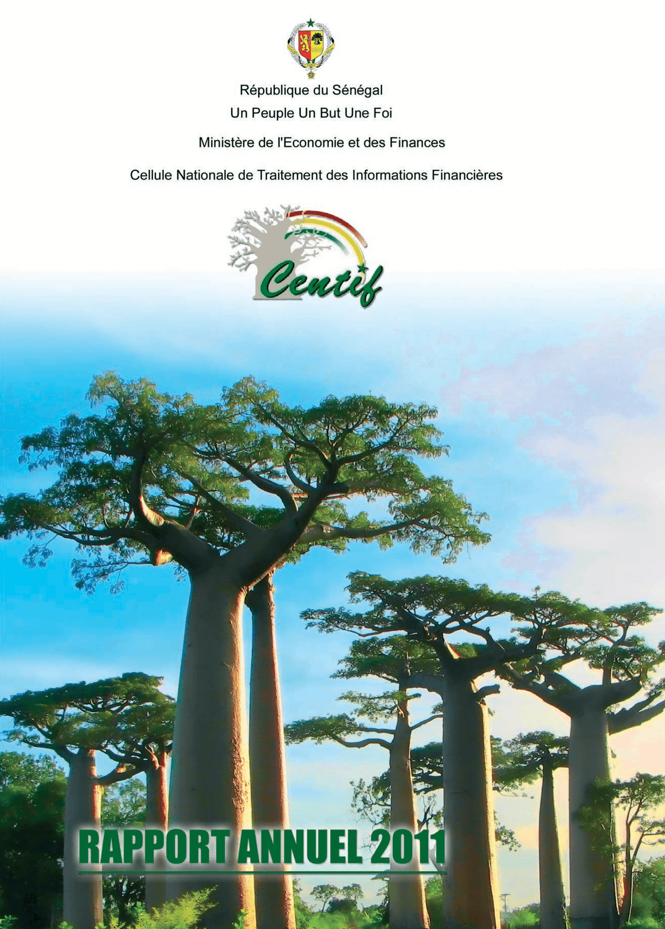 CENTIF Rapport d'activité 2011