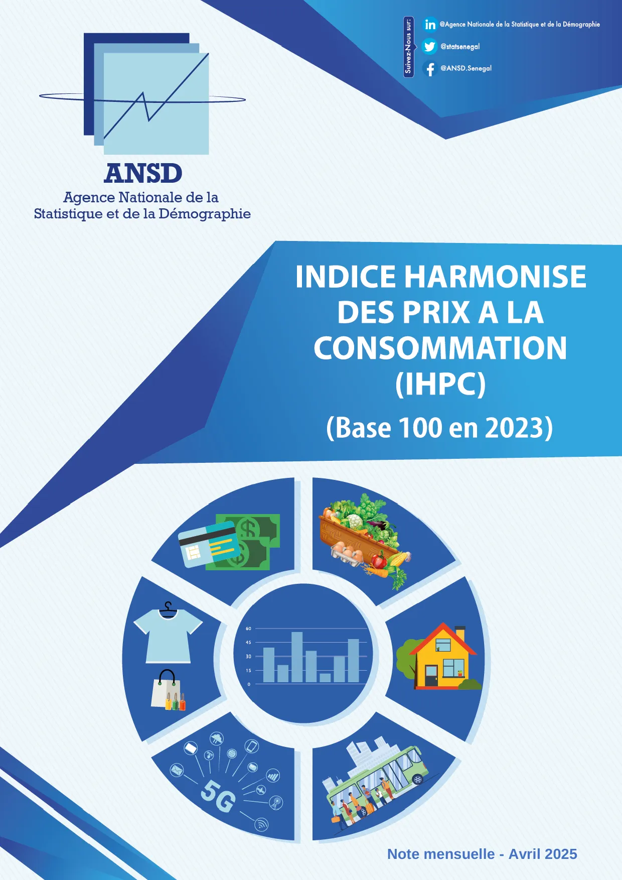 Indice harmonisé des prix à la consommation (IHPC) du Sénégal, avril 2025 – ANSD