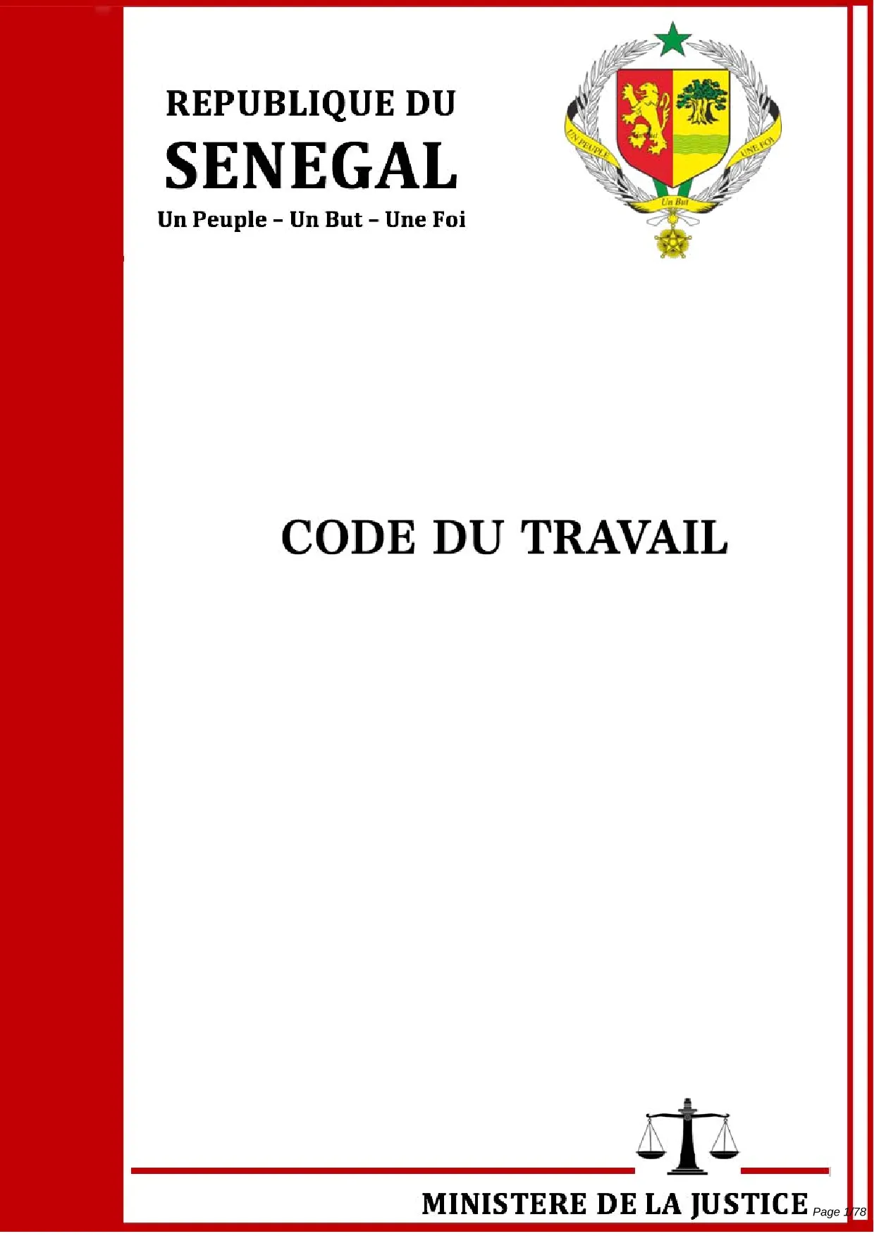 Code du travail du Sénégal (Loi n°97-17 de 1997)