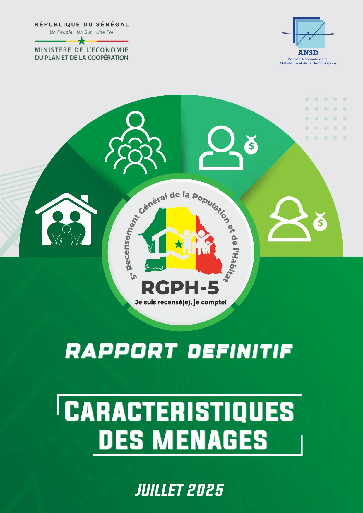 Rapport définitif sur les caractéristiques des ménages du 5e Recensement général de la population et