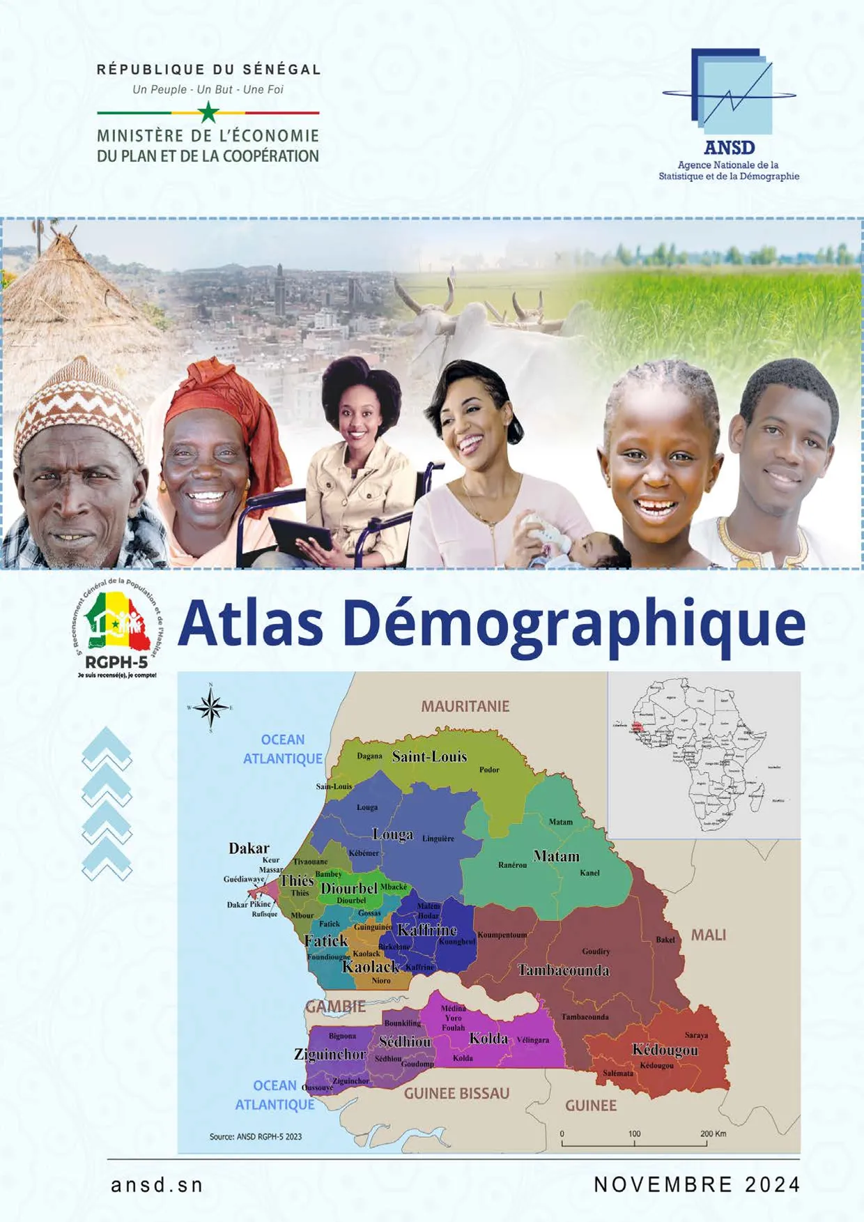 Atlas démographique du Sénégal (RGPH-5) 2023 – ANSD