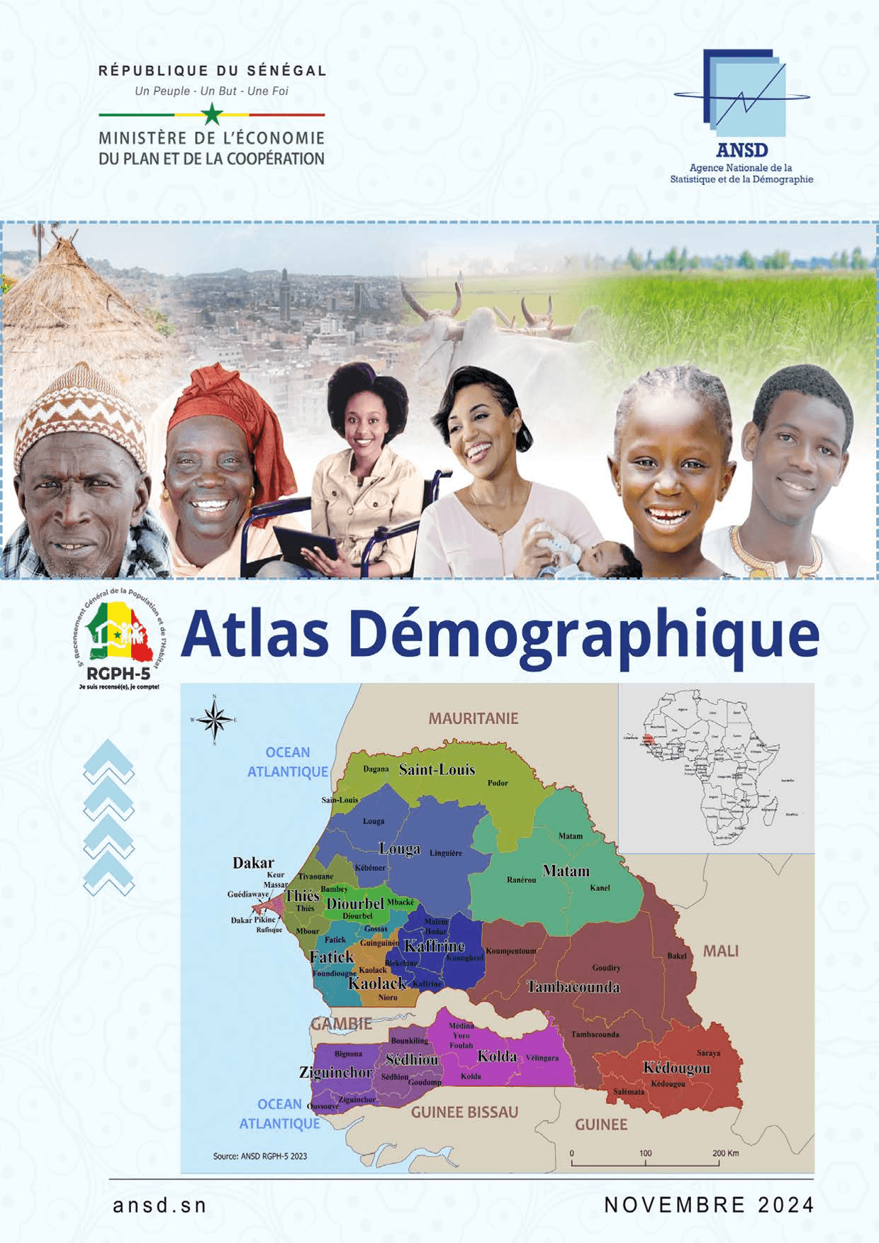 Atlas démographique du Sénégal (RGPH-5) 2023 – ANSD