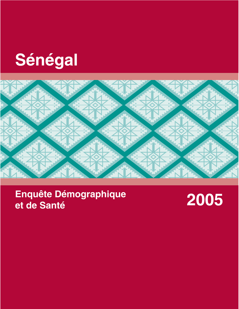 Enquête démographique et de santé au Sénégal 2005 – Centre de Recherche pour le Développement Humain