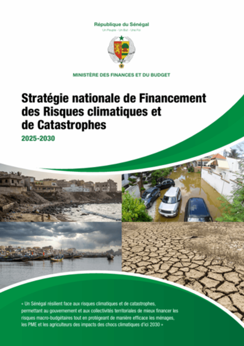 Stratégie nationale de Financement des Risques climatiques et de Catastrophes 2025-2030