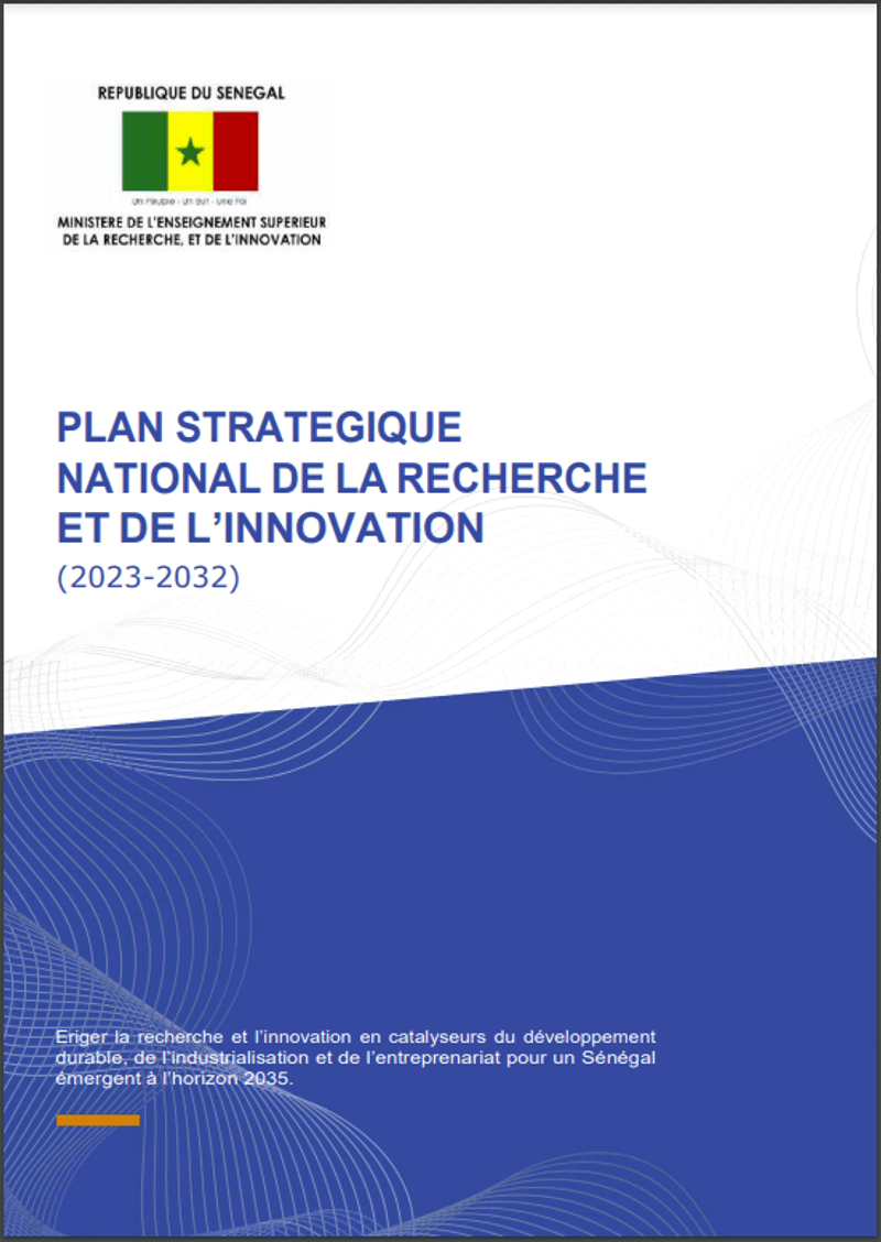 Plan stratégique national de la Recherche et de l'Innovation (PSNRI) 2023-2032 