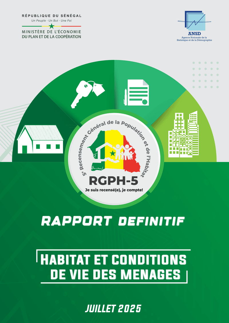 Rapport définitif sur l’habitat et les conditions de vie des ménages au Sénégal (RGPH-5, 2023) – ANS