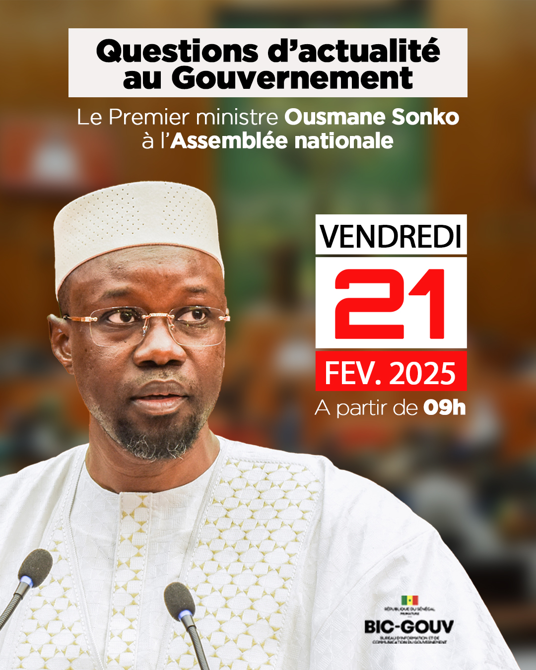 Questions d’actualité à l’Assemblée