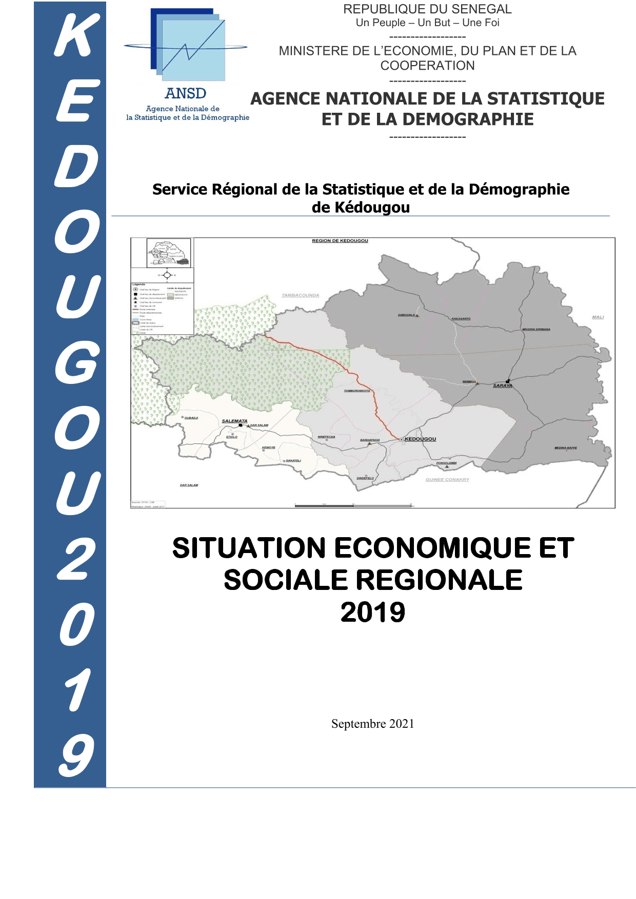 Situation économique et sociale (SES) de la région de Kédougou 2019 – ANSD