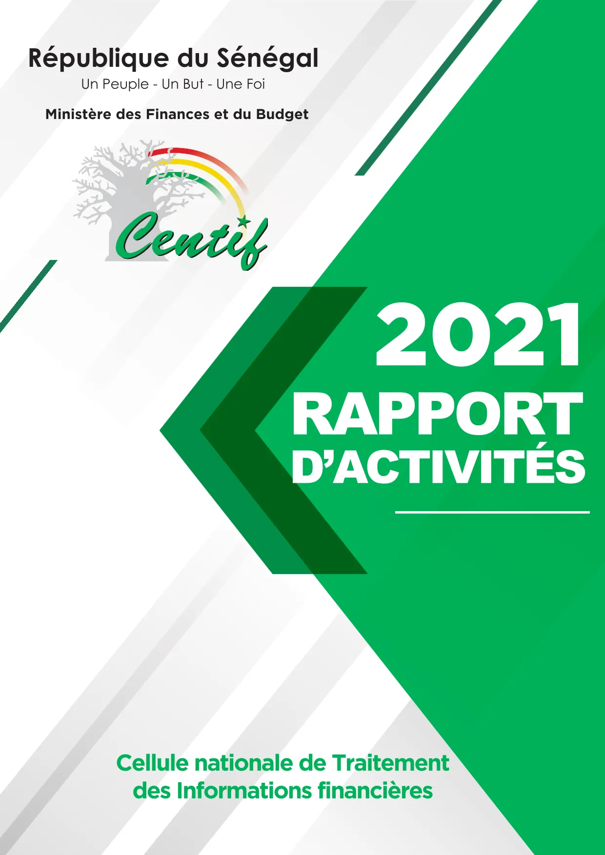 CENTIF Rapport d'activité 2021