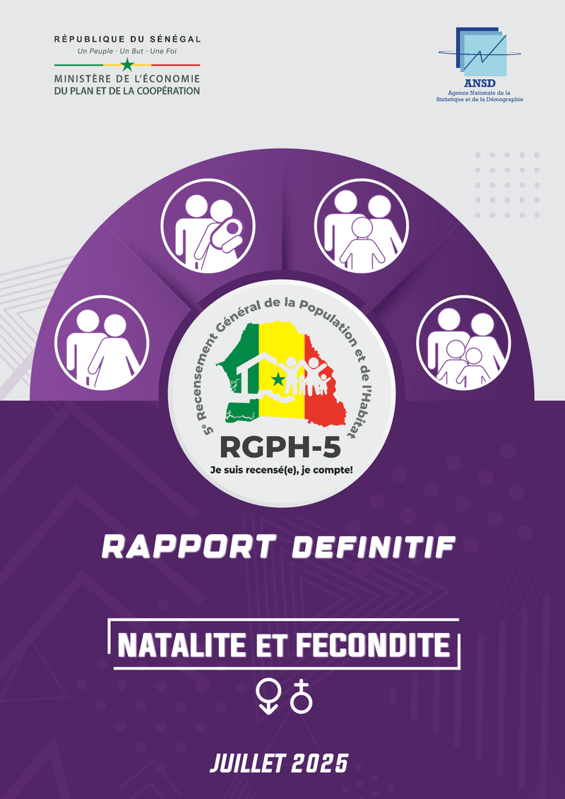 Rapport définitif sur la natalité et la fécondité du RGPH-5, Sénégal 2023 – ANSD