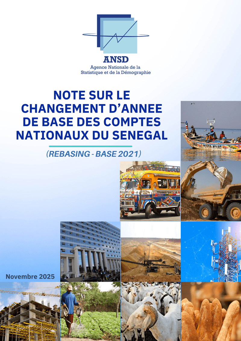 Note sur le changement d'année de base des comptes nationaux du Sénégal (base 2021) – ANSD