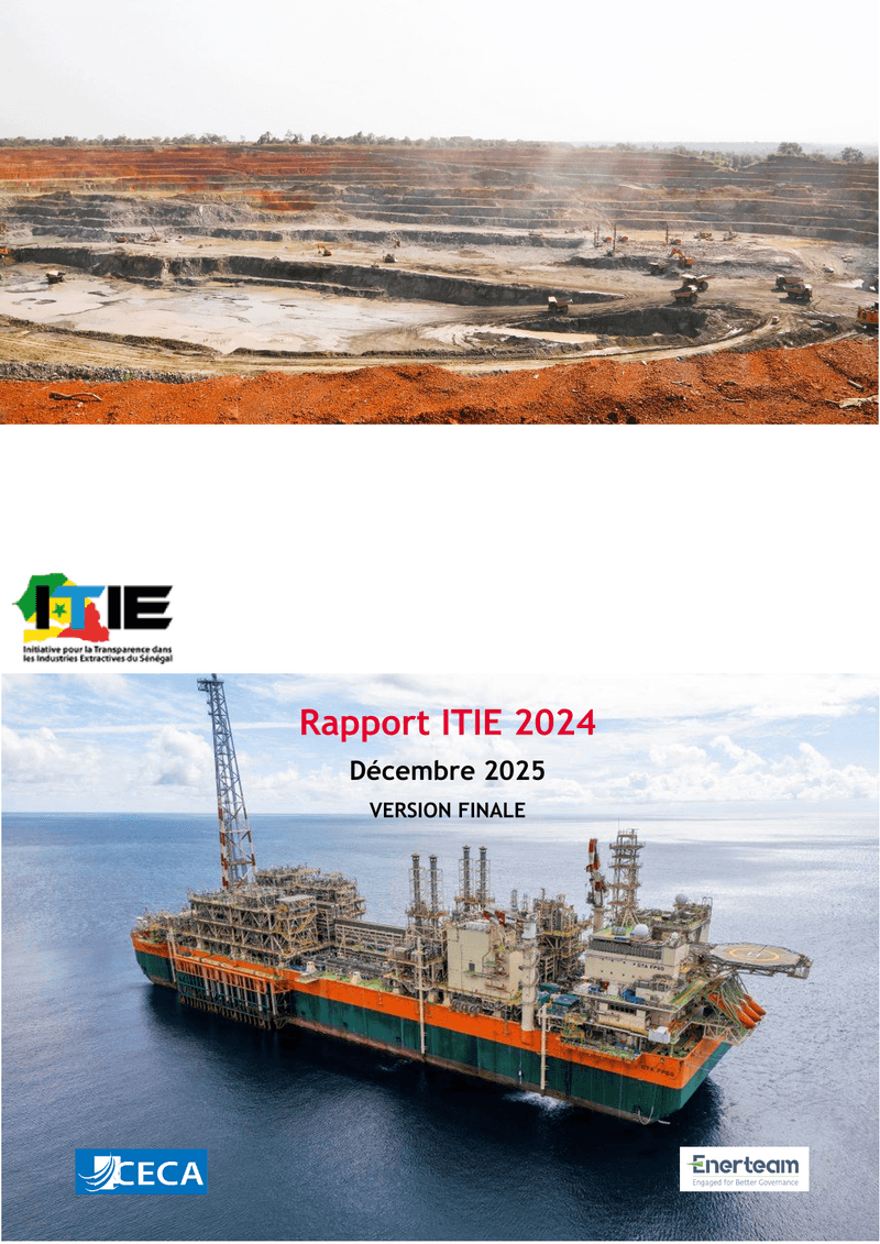 Rapport ITIE 2024 du Sénégal selon la Norme ITIE 2023 sur les industries extractives – ITIE Sénégal