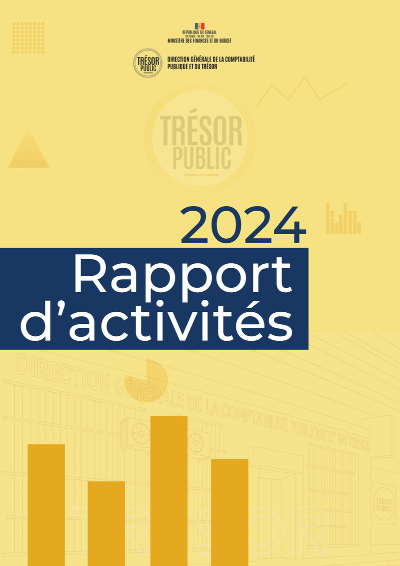 DGCPT Rapport d’activités 2024 de la  Direction Générale de la Comptabilité Publique et du Trésor