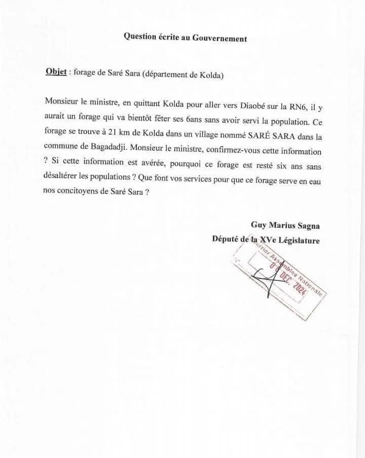 Document joint
