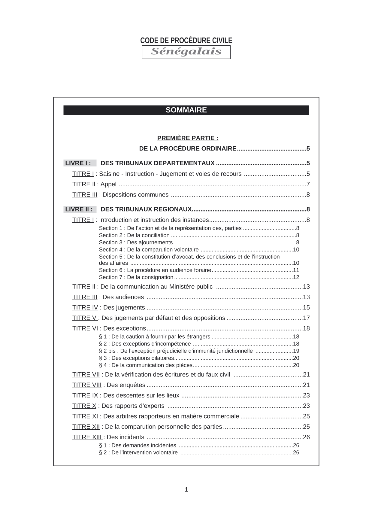  Code de Procédure Civile