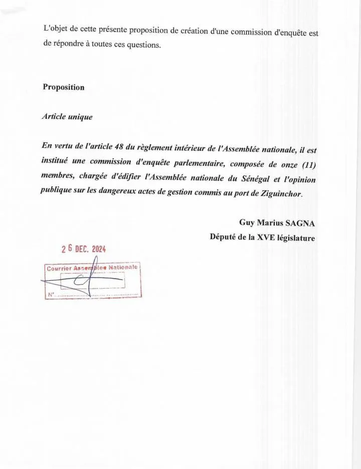 Document joint