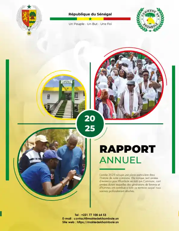 Rapport Annuel 2025 – Mairie de Khombole (Sénégal)