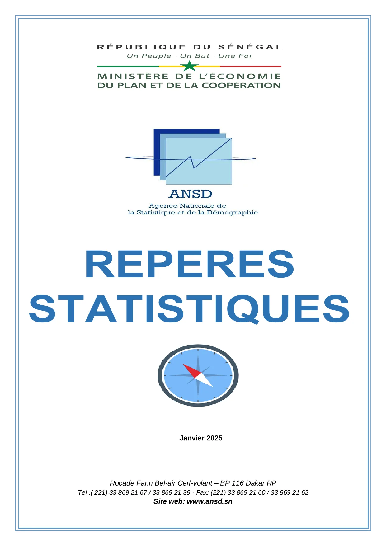 Repères statistiques, janvier 2025 – ANSD