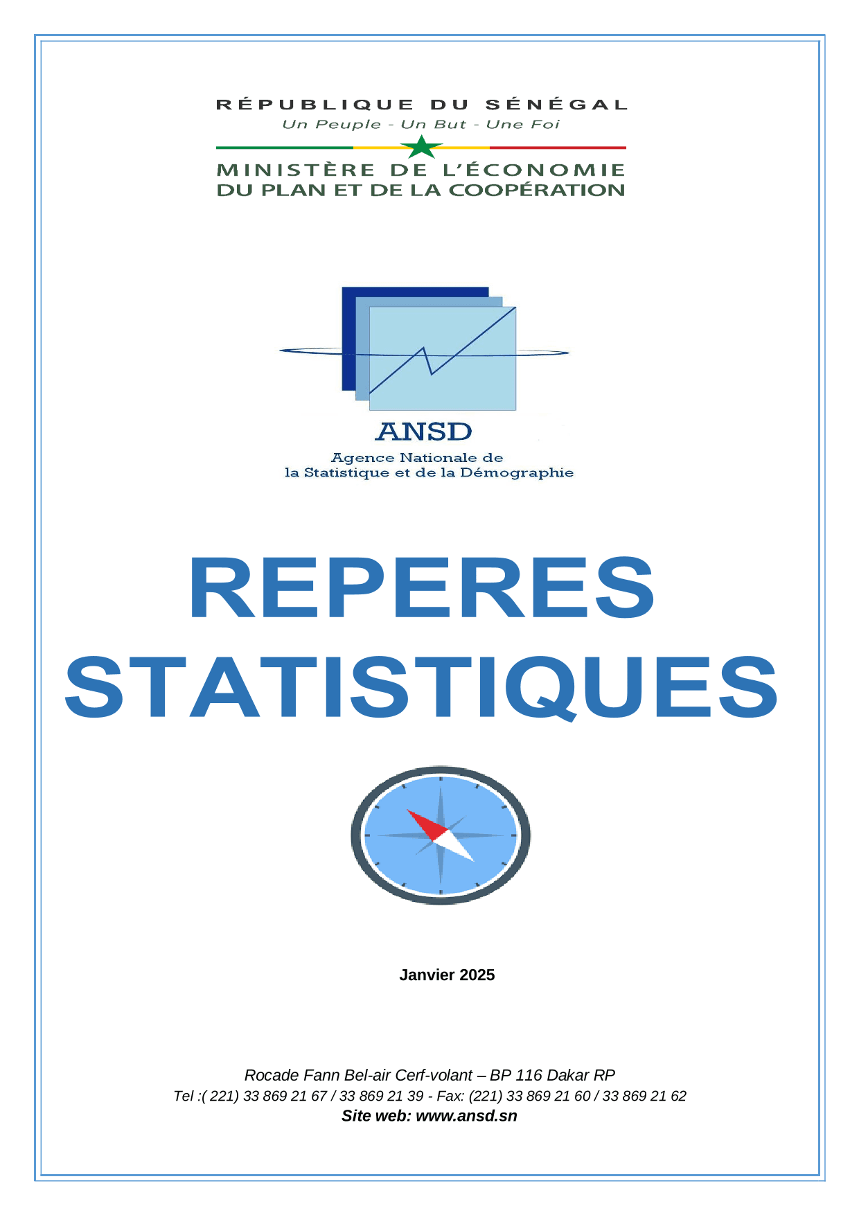 Repères statistiques, janvier 2025 – ANSD