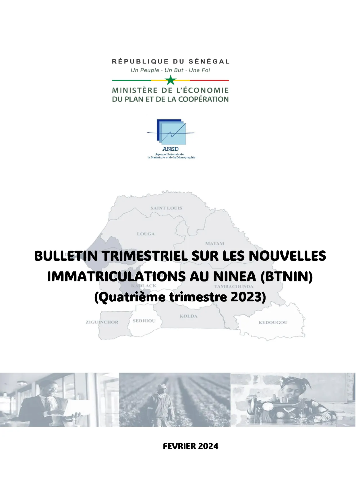 Bulletin trimestriel sur les nouvelles immatriculations au NINEA (BTNIN), quatrième trimestre 2023 –