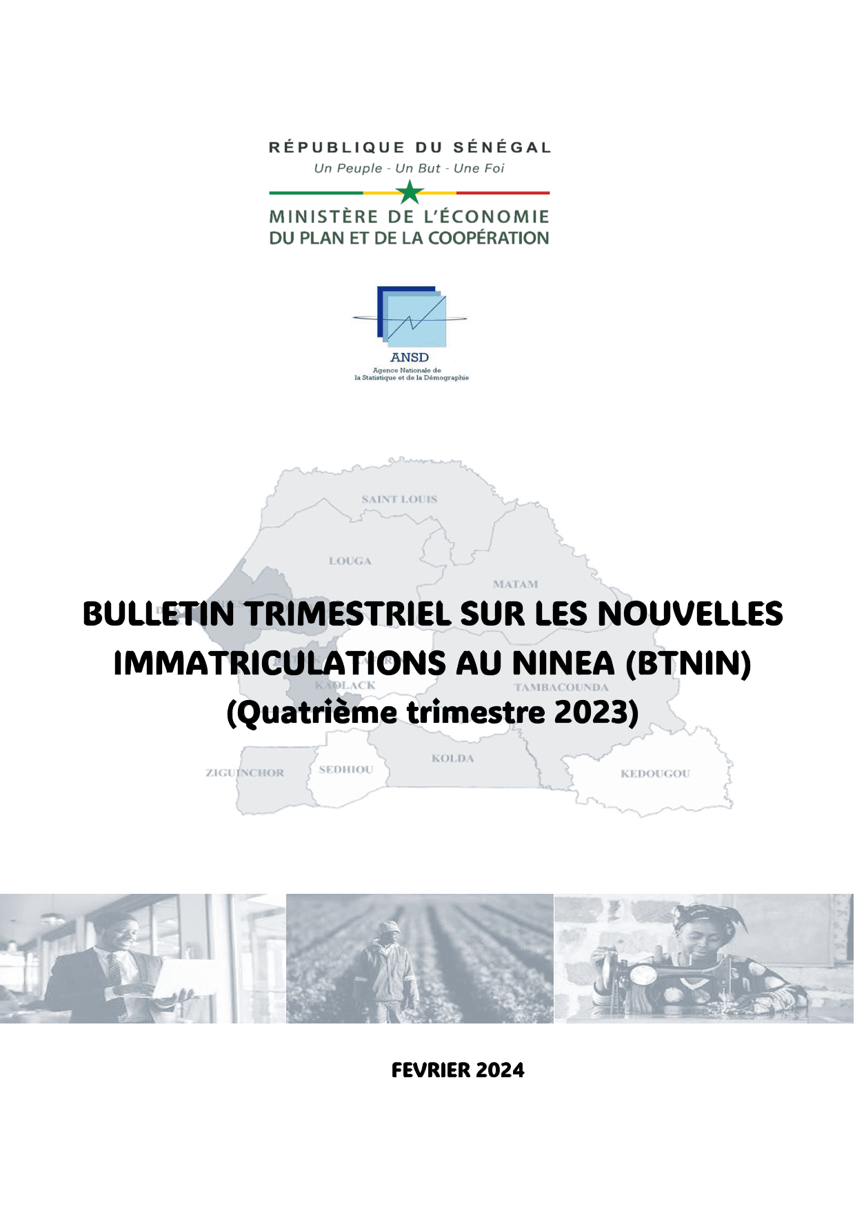 Bulletin trimestriel sur les nouvelles immatriculations au NINEA (BTNIN), quatrième trimestre 2023 –
