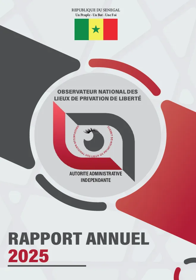 Rapport annuel 2025 ONLPL – Observateur National des Lieux de Privation de Liberté