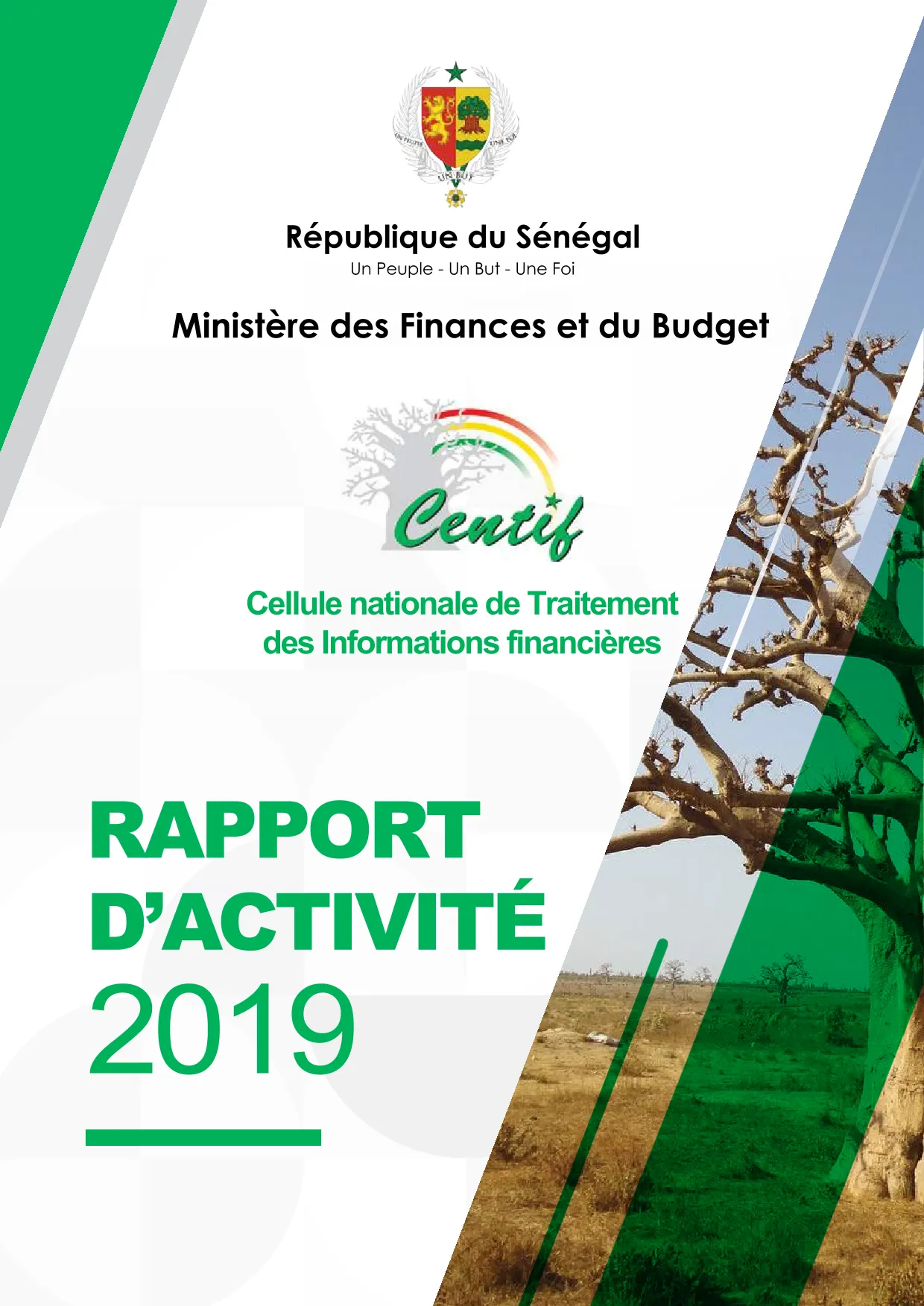 CENTIF Rapport d'activité 2019
