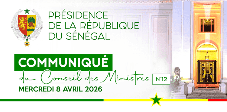 Conseil des Ministres du 09 avril 2026