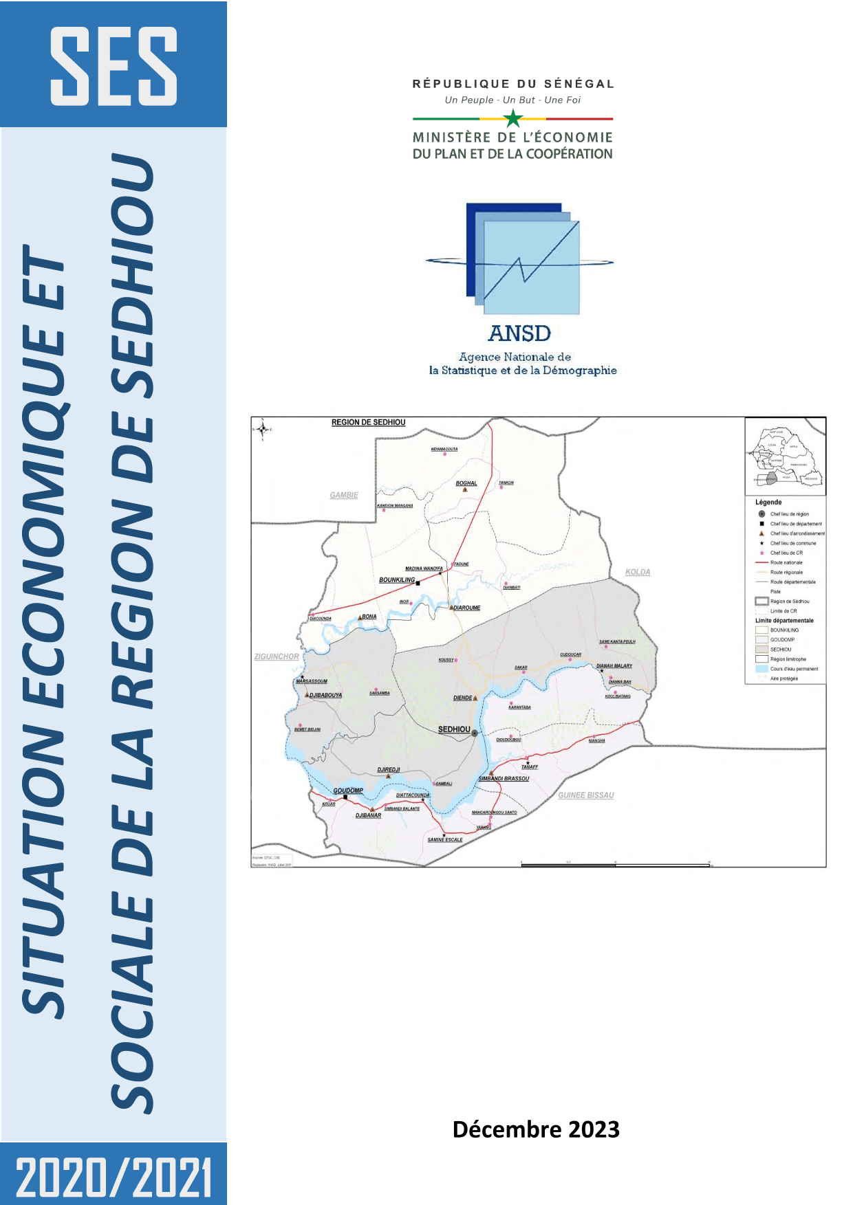 Situation économique et sociale (SES) de la région de Sédhiou 2020-2021 – ANSD