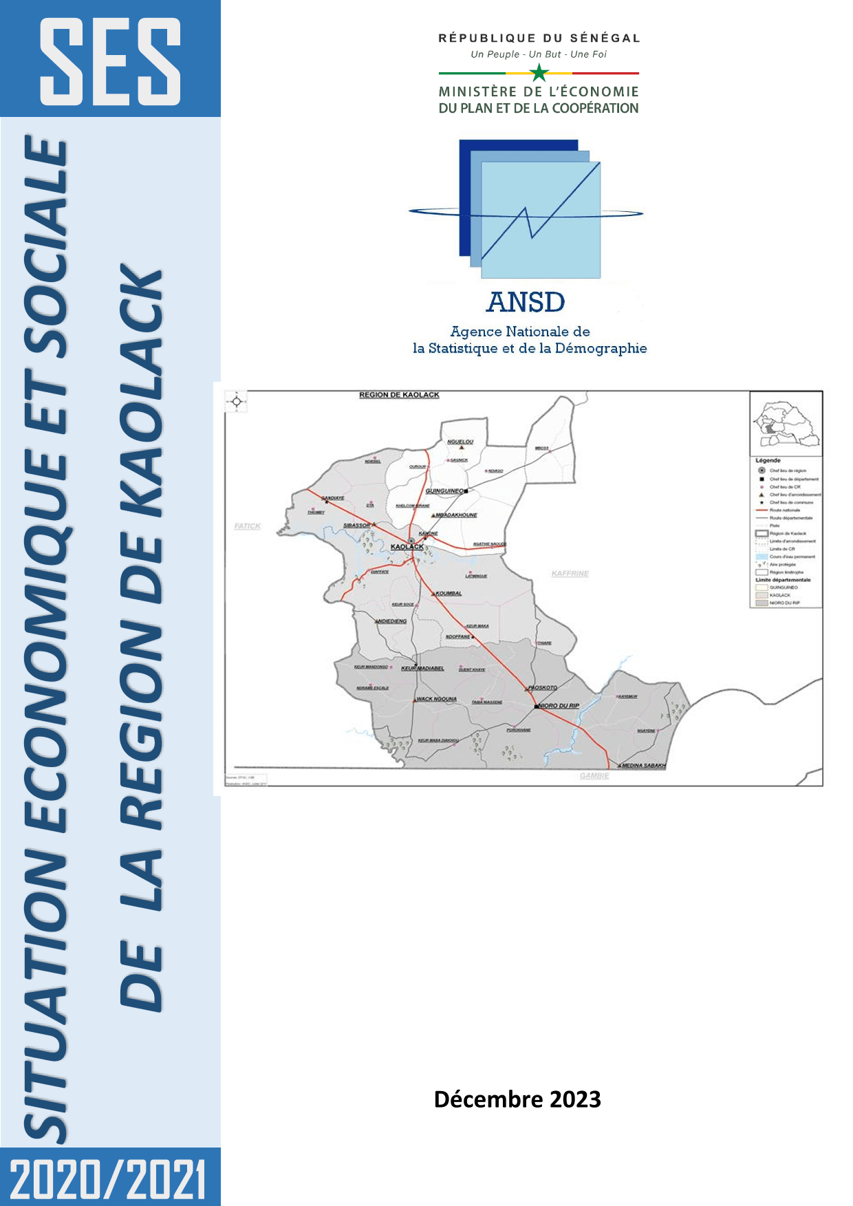 Situation économique et sociale (SES) de la région de Kaolack, édition 2020-2021 – ANSD