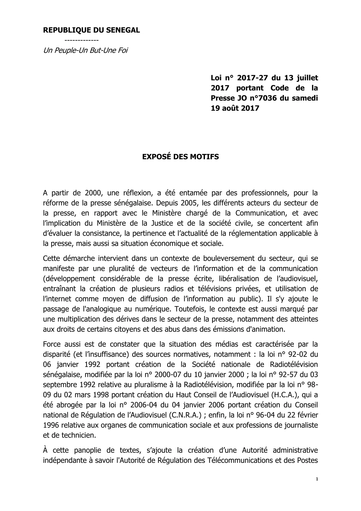Code de la Presse
