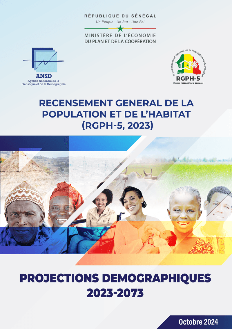 Projections démographiques 2023-2073 du Sénégal – ANSD