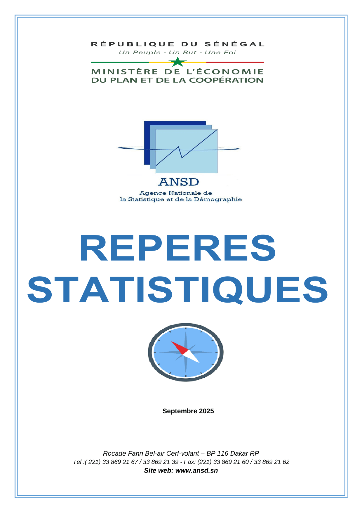 Repères statistiques, septembre 2025 – ANSD