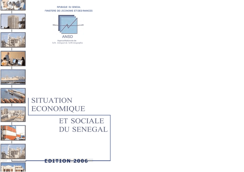 Situation économique et sociale (SES) du Sénégal : institutions financières, édition 2006 – ANSD