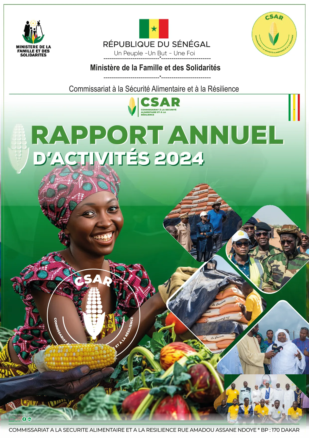 CSAR Rapport d'activités 2024 du Commissariat à la Sécurité Alimentaire et à la Résilience