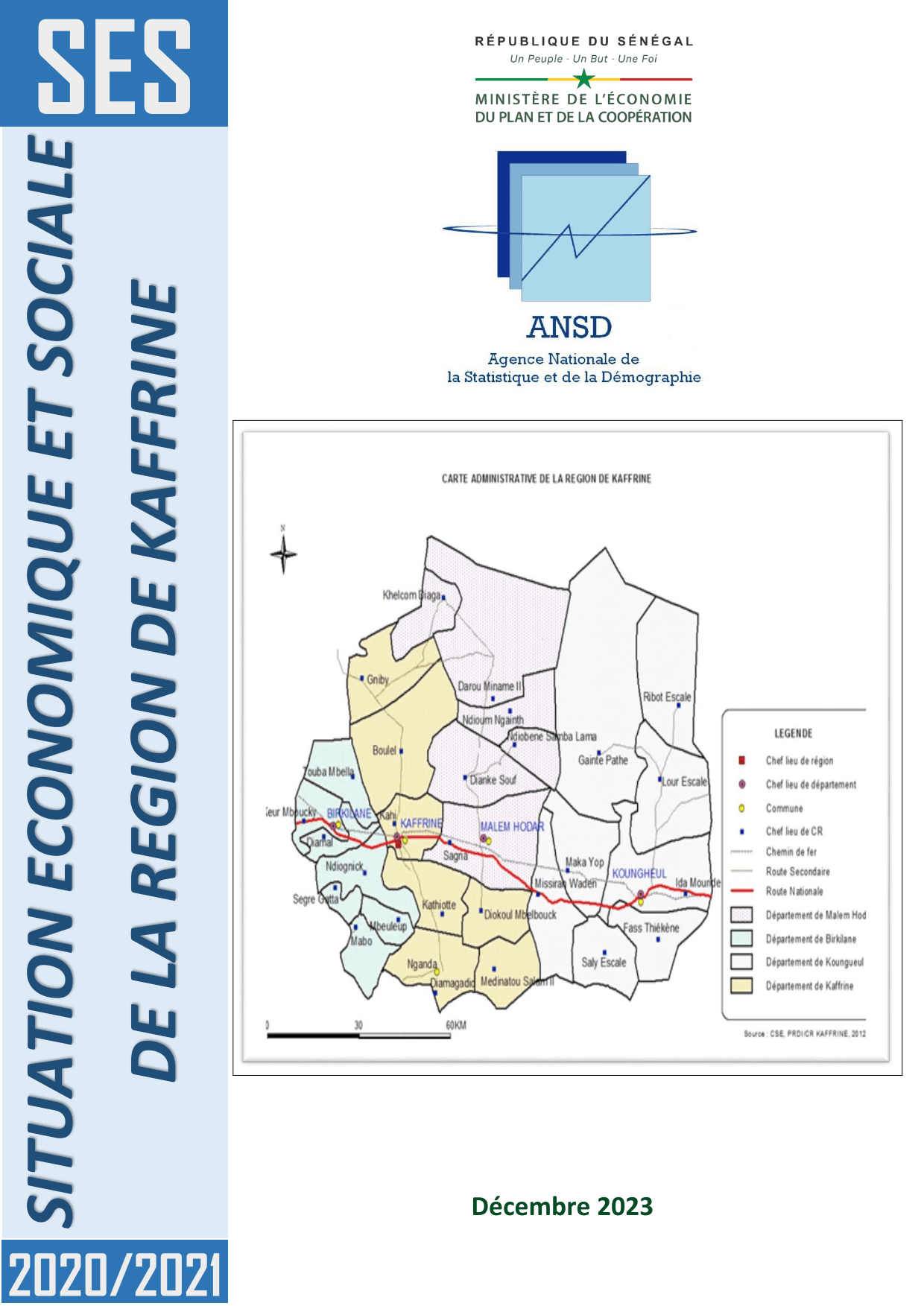 Situation économique et sociale (SES) de la région de Kaffrine 2020-2021 – ANSD