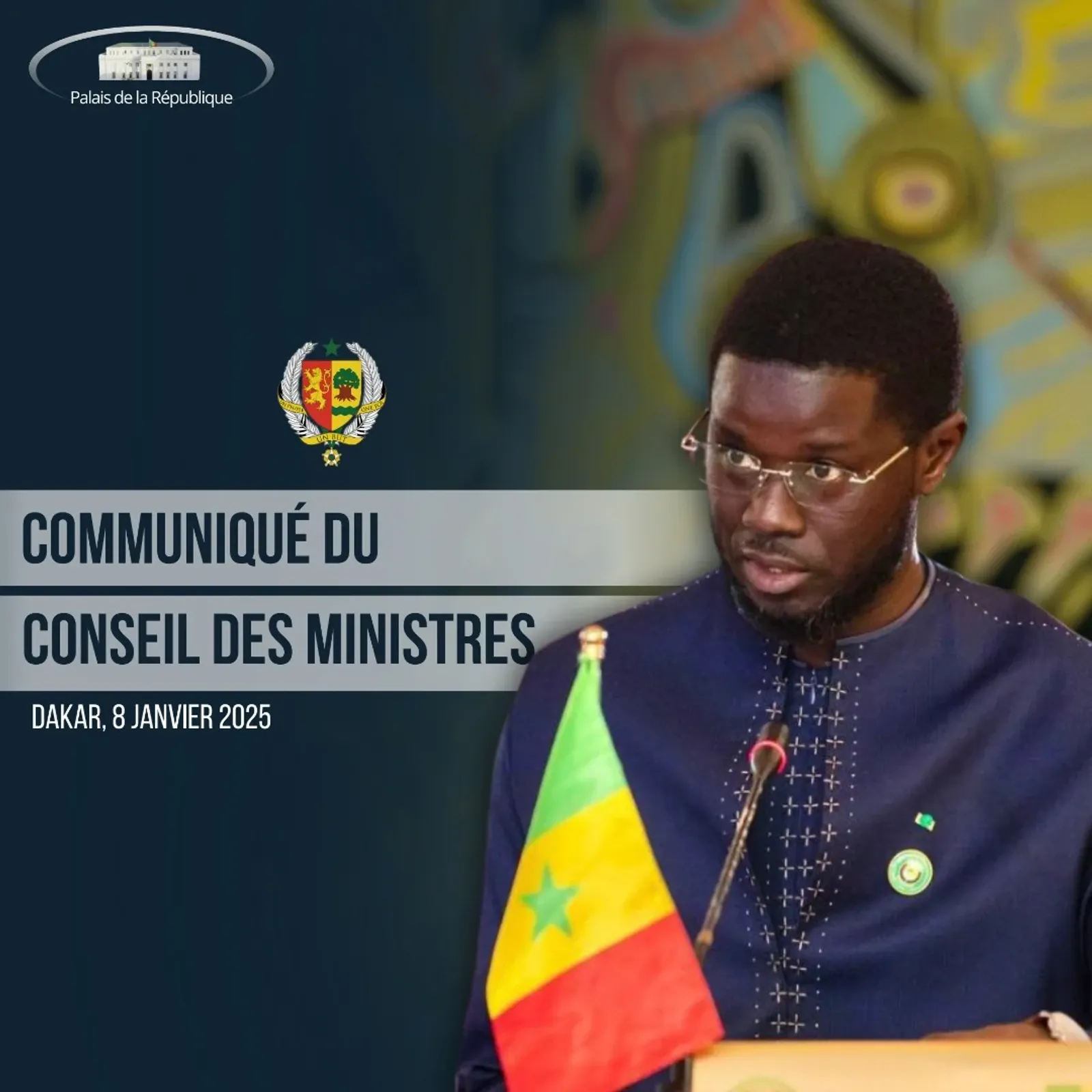 Conseil des ministres du 08 janvier 2025