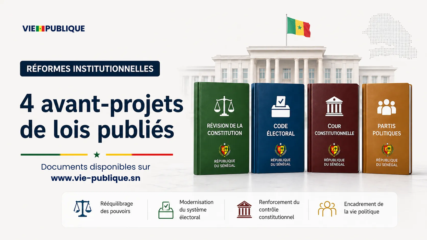 Réformes institutionnelles : 4 avant-projets de lois publiés ...