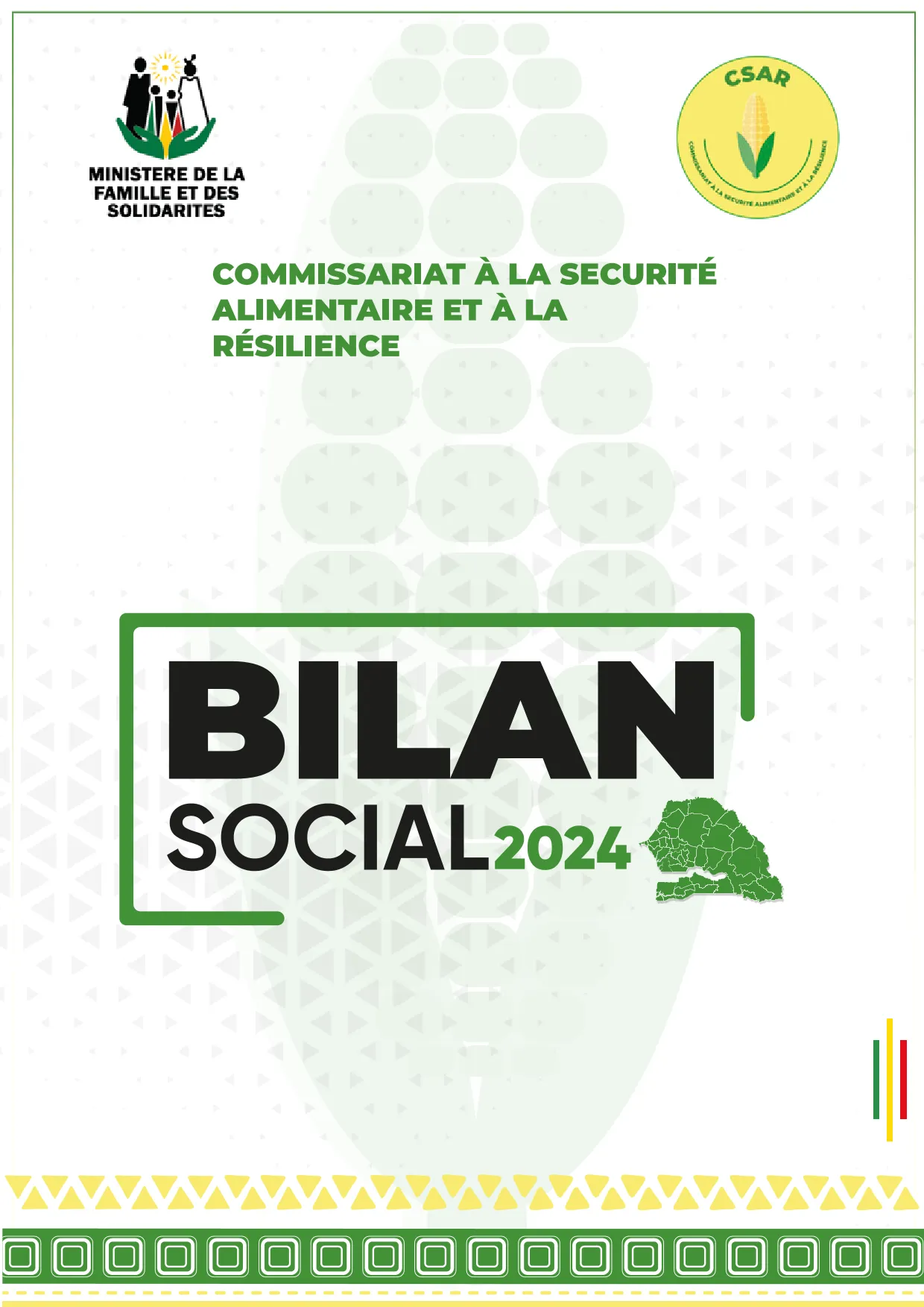 CSAR Bilan Social 2024 du Commissariat à la Sécurité Alimentaire et à la Résilience