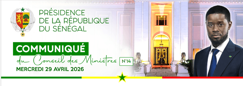 Conseil des Ministres du 29 avril 2026