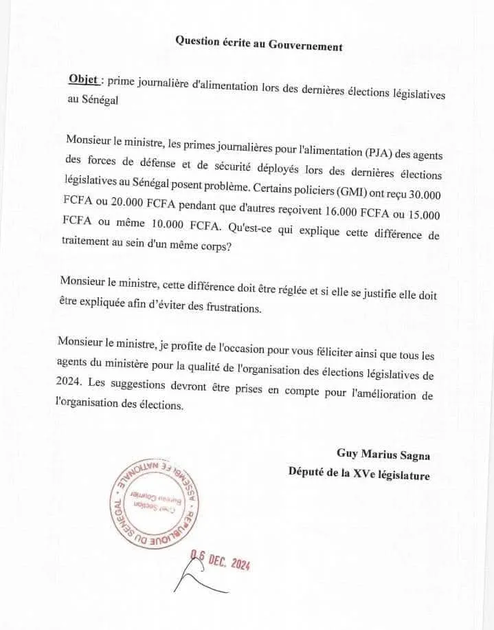 Document joint