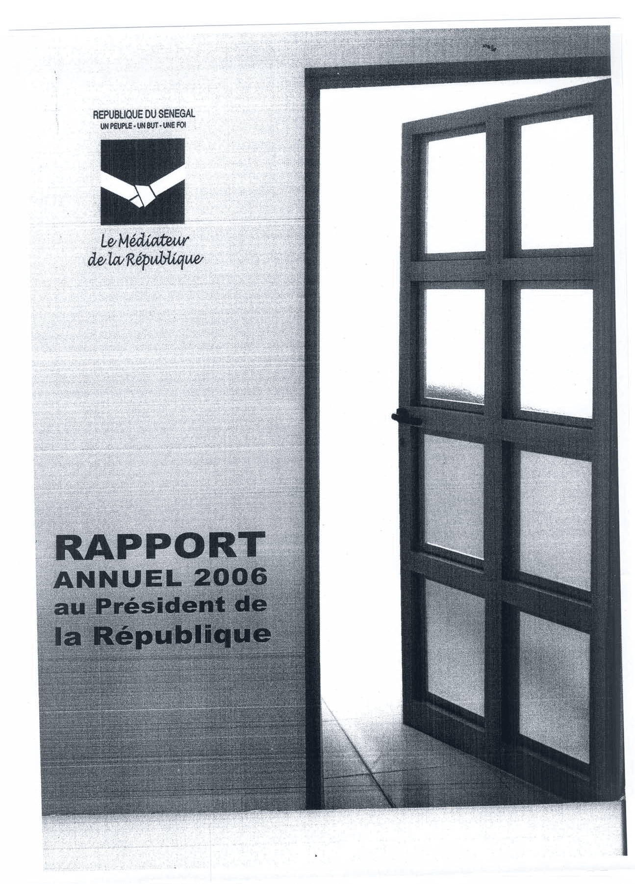Rapport Annuel 2006 du Médiateur de la République du Sénégal