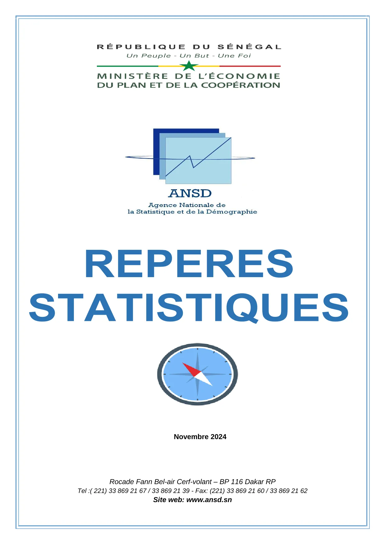 Repères statistiques du Sénégal, novembre 2024 – ANSD