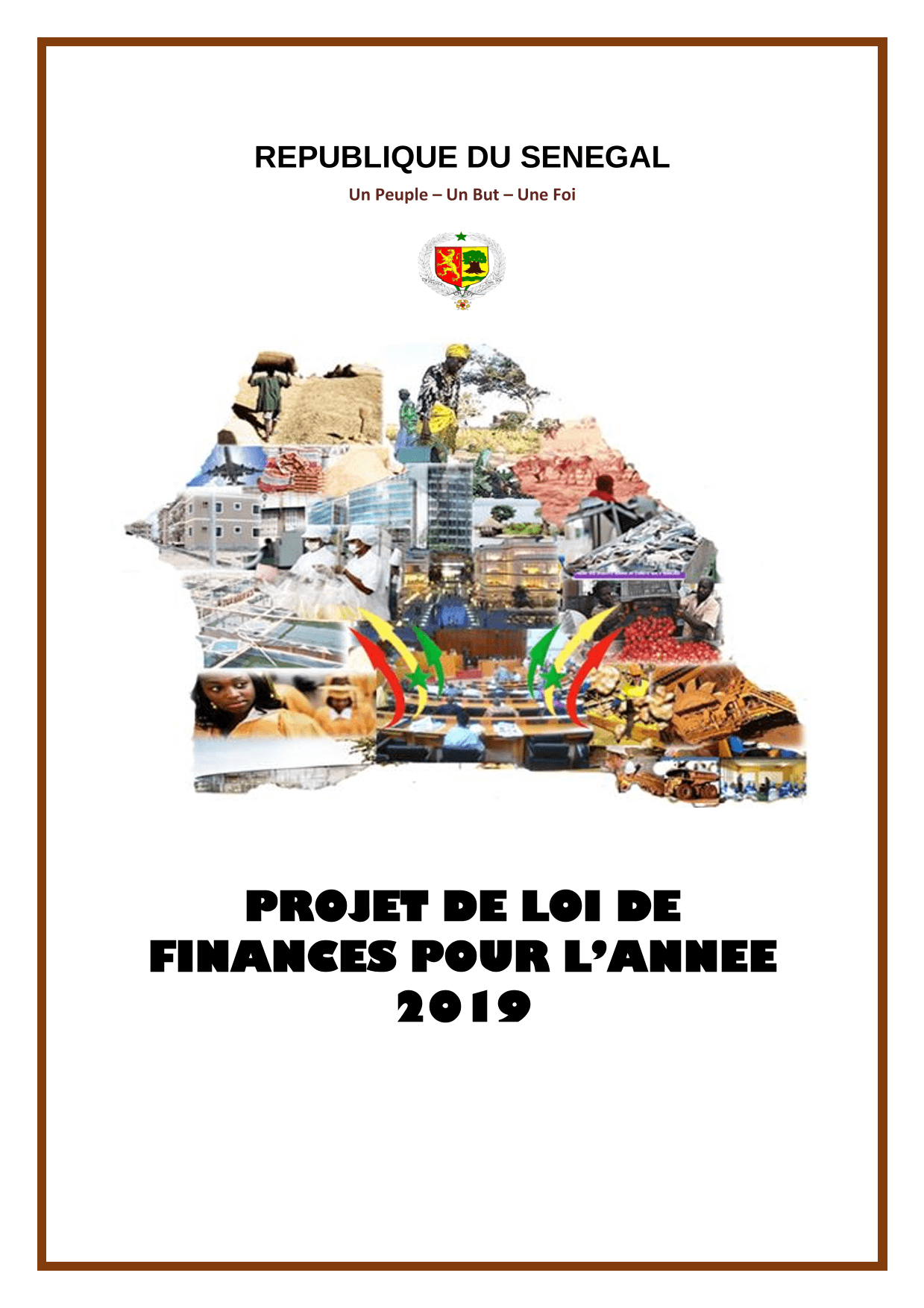 Projet de Loi de Finances pour l'Année 2019