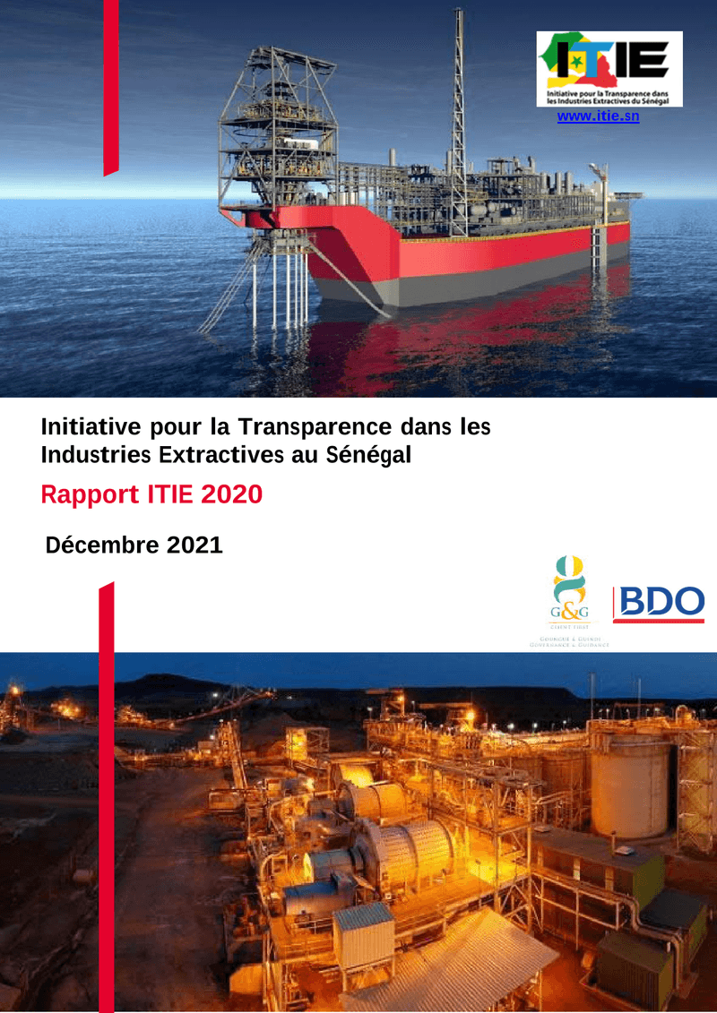 Rapport ITIE 2020 sur les industries extractives au Sénégal – Initiative pour la transparence dans les industries extractives (ITIE) Sénégal