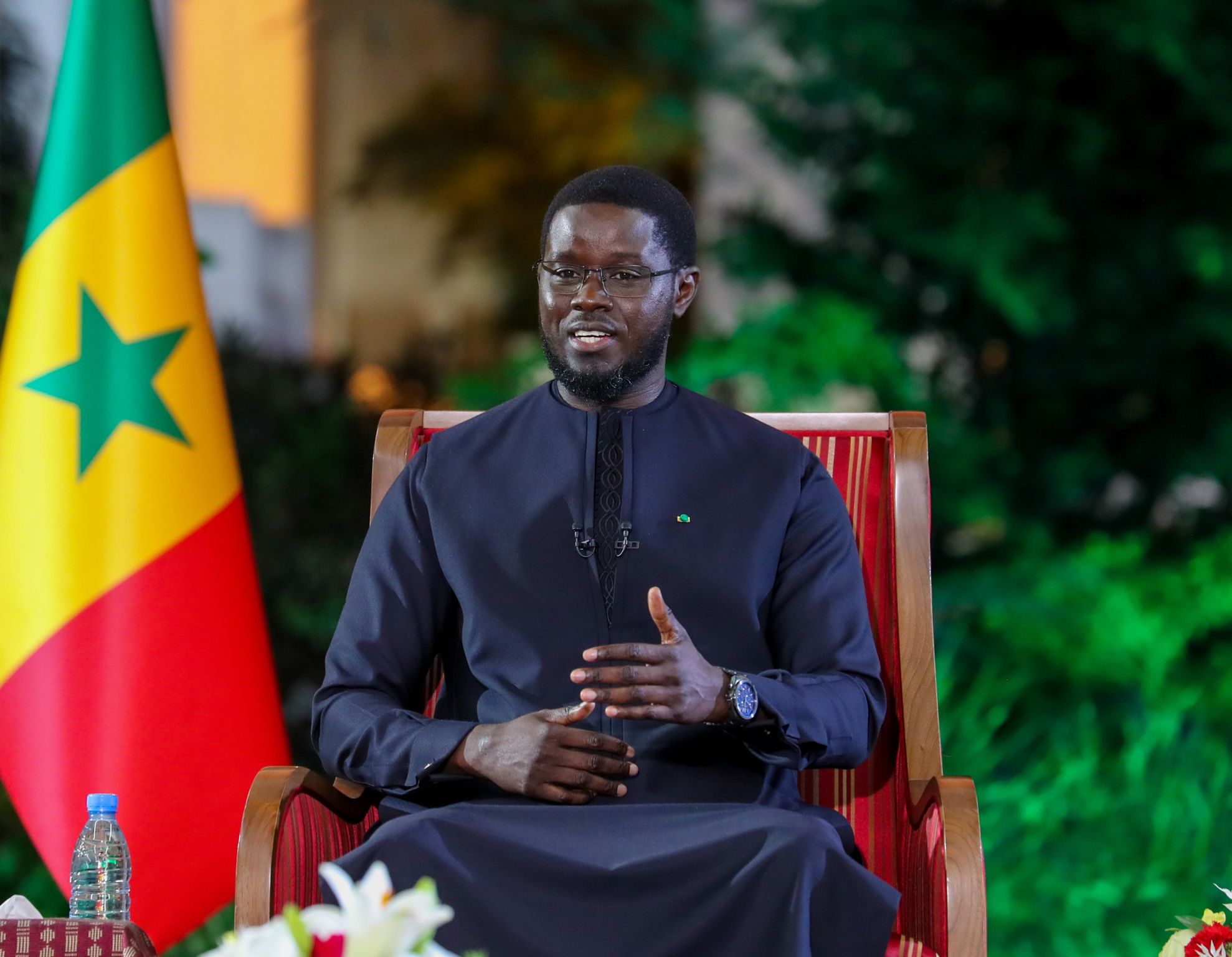 Président Diomaye face à la presse