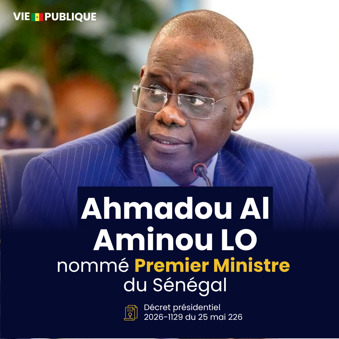 Ahmadou Al Aminou LO, Nouveau Premier ministre du Sénégal