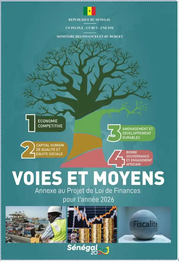 Couverture Projet de loi de finances 2026 Annexes Voies et moyens 