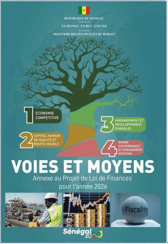 Couverture Projet de loi de finances 2026 Annexes Voies et moyens 